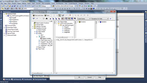 Save and close button